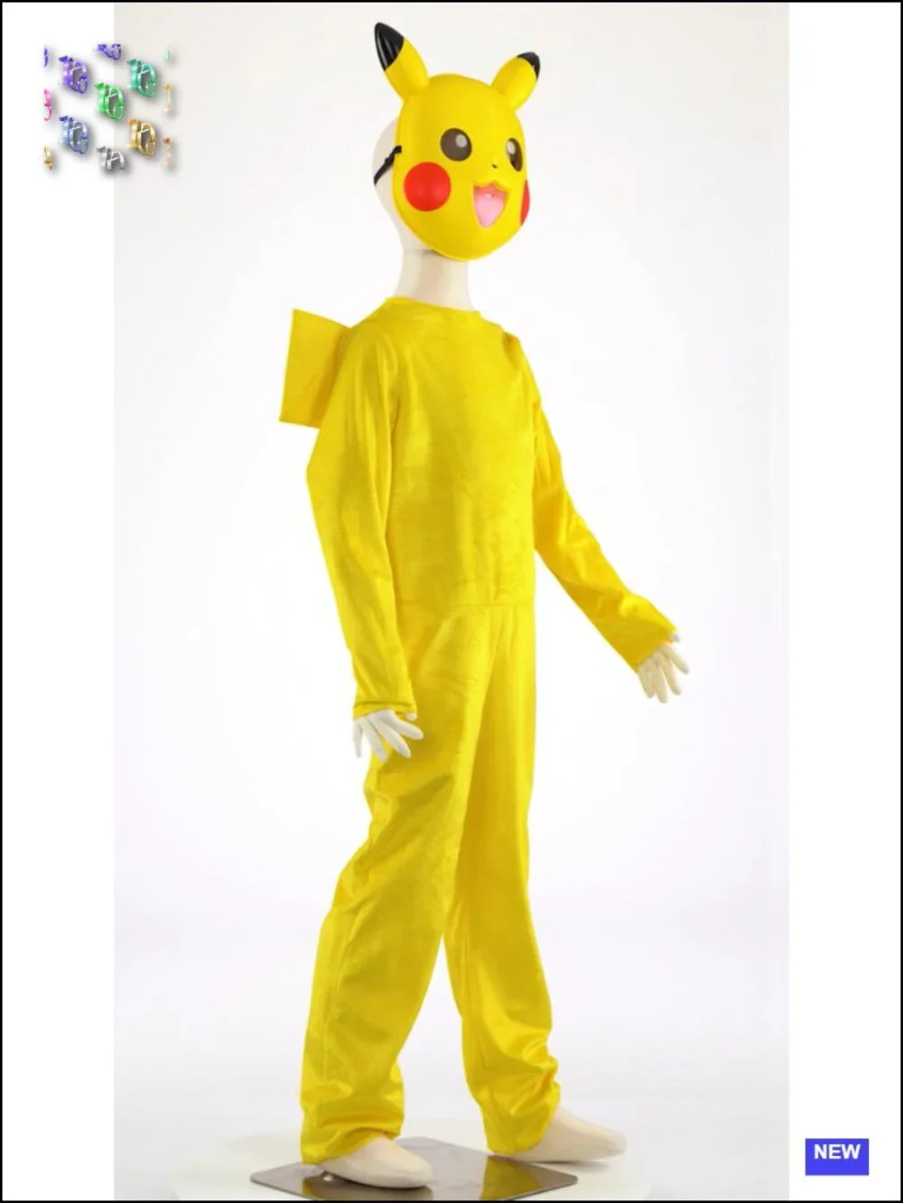 Kids Pikachu Pokemon Cosplay Costume Jumpsuit Halloween Size S 4-6 Official